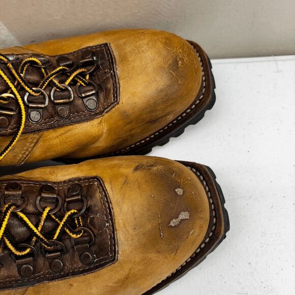 Chippewa Boots Mens 11.5 D Logger Soft Toe Hanover Brown Work Vibram Sole 25468 - Picture 6 of 13